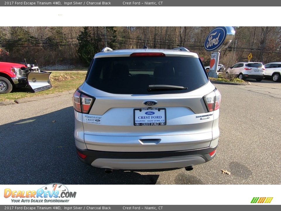 2017 Ford Escape Titanium 4WD Ingot Silver / Charcoal Black Photo #6