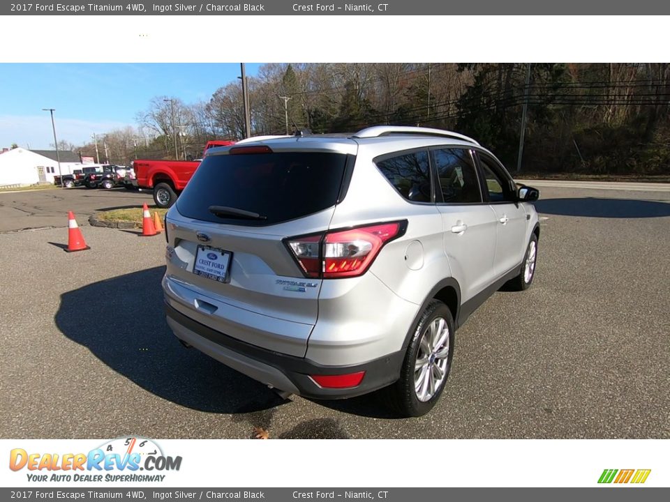 2017 Ford Escape Titanium 4WD Ingot Silver / Charcoal Black Photo #7