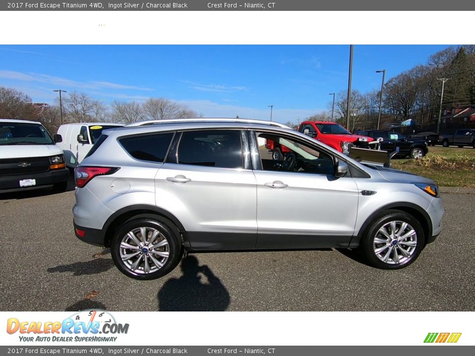 2017 Ford Escape Titanium 4WD Ingot Silver / Charcoal Black Photo #8