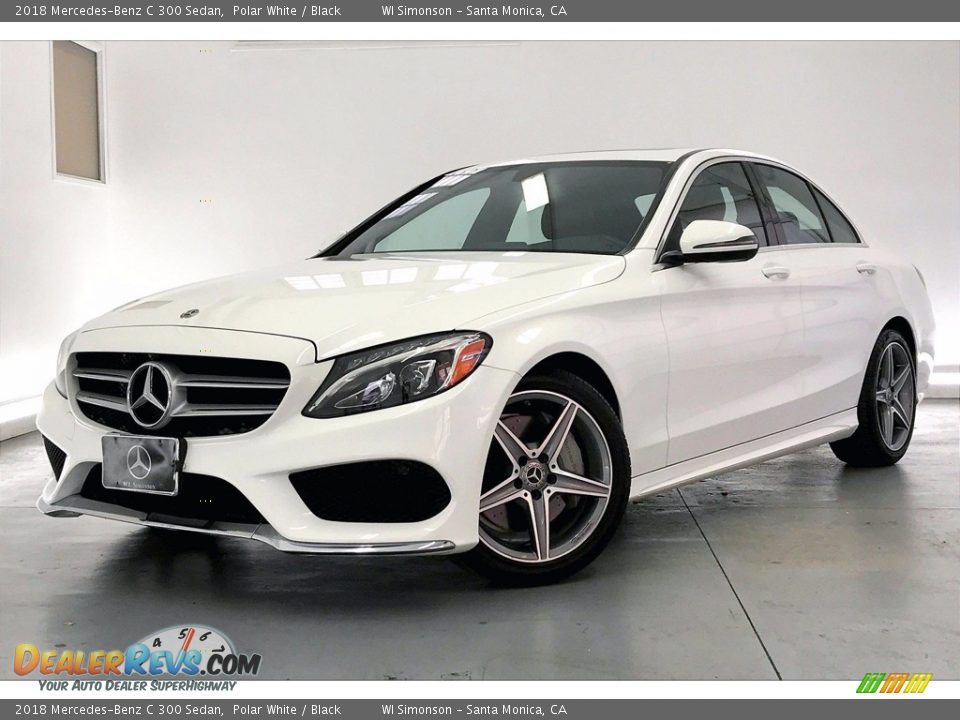 2018 Mercedes-Benz C 300 Sedan Polar White / Black Photo #12