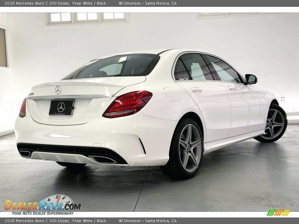 2018 Mercedes-Benz C 300 Sedan Polar White / Black Photo #13