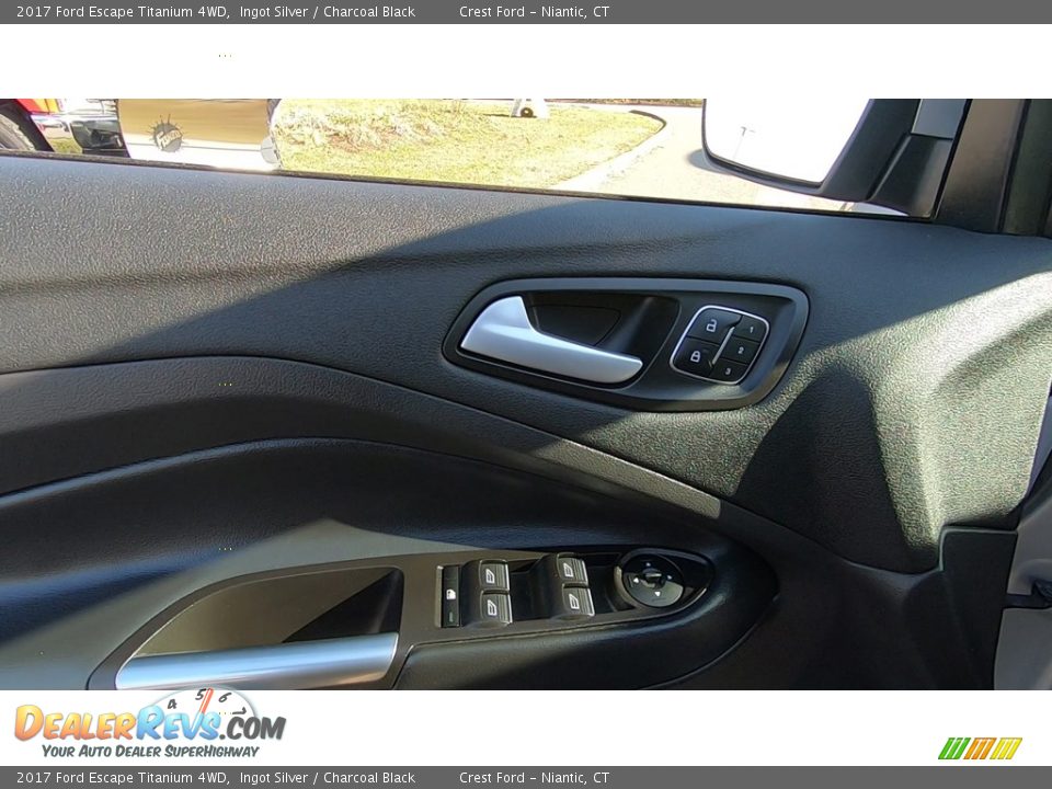 2017 Ford Escape Titanium 4WD Ingot Silver / Charcoal Black Photo #13