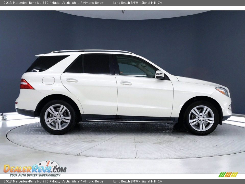 2013 Mercedes-Benz ML 350 4Matic Arctic White / Almond Beige Photo #14