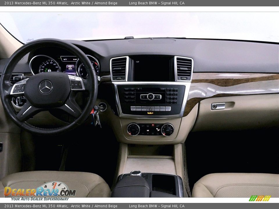 2013 Mercedes-Benz ML 350 4Matic Arctic White / Almond Beige Photo #15