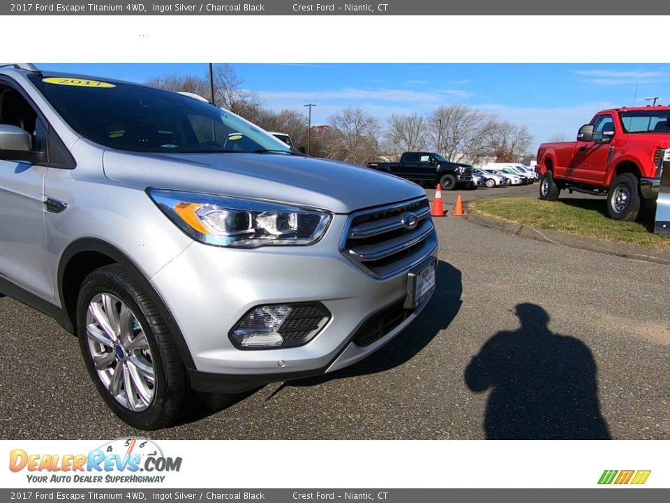 2017 Ford Escape Titanium 4WD Ingot Silver / Charcoal Black Photo #27