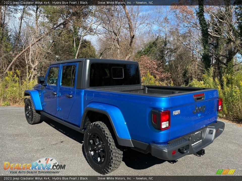 2021 Jeep Gladiator Willys 4x4 Hydro Blue Pearl / Black Photo #9