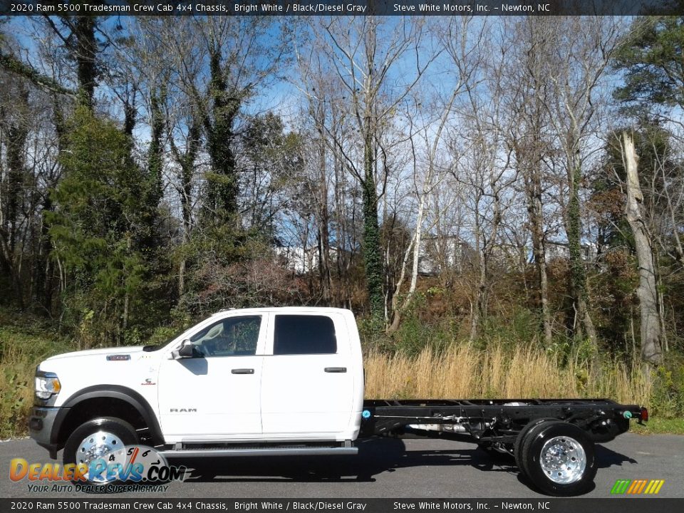 2020 Ram 5500 Tradesman Crew Cab 4x4 Chassis Bright White / Black/Diesel Gray Photo #1