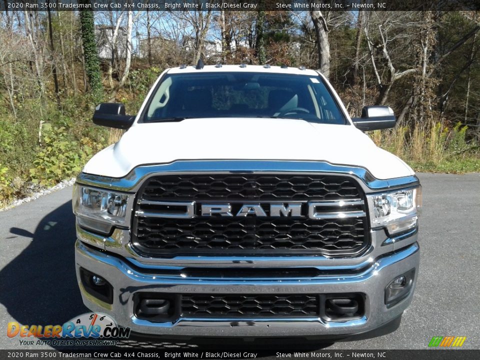 2020 Ram 3500 Tradesman Crew Cab 4x4 Chassis Bright White / Black/Diesel Gray Photo #3