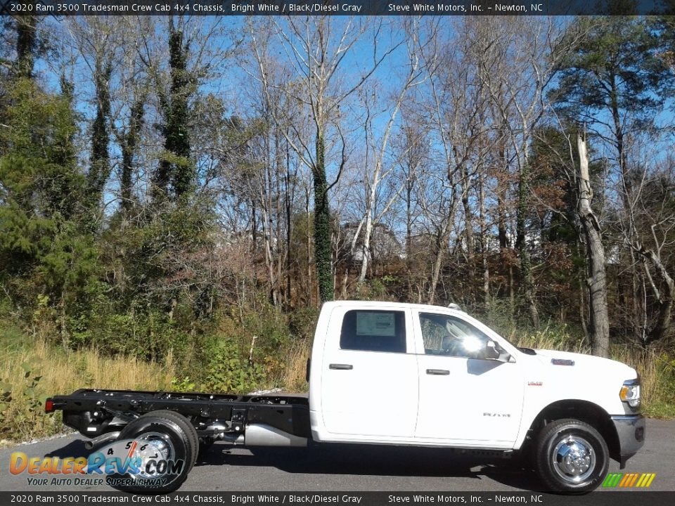 2020 Ram 3500 Tradesman Crew Cab 4x4 Chassis Bright White / Black/Diesel Gray Photo #5