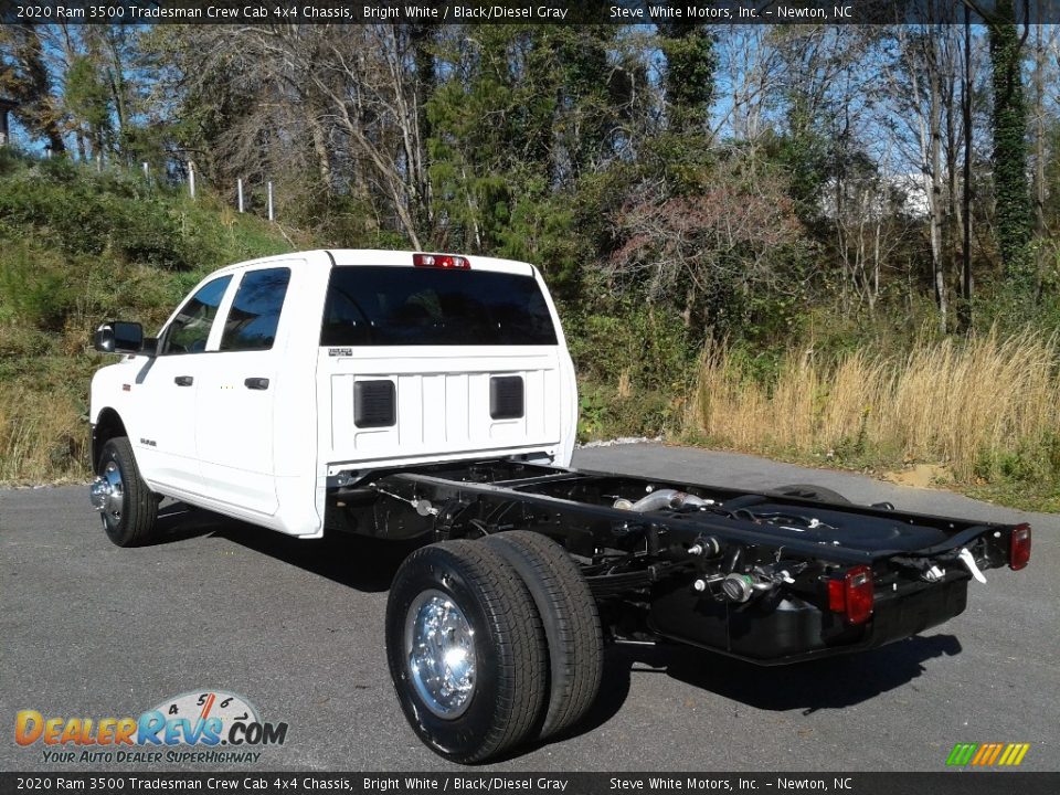 2020 Ram 3500 Tradesman Crew Cab 4x4 Chassis Bright White / Black/Diesel Gray Photo #8