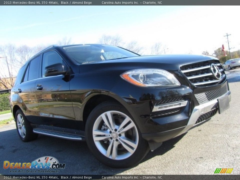 2013 Mercedes-Benz ML 350 4Matic Black / Almond Beige Photo #1