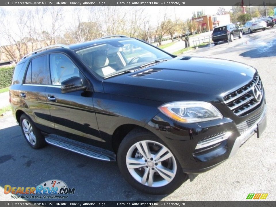 2013 Mercedes-Benz ML 350 4Matic Black / Almond Beige Photo #3