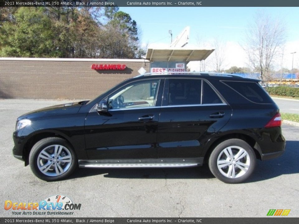 2013 Mercedes-Benz ML 350 4Matic Black / Almond Beige Photo #7