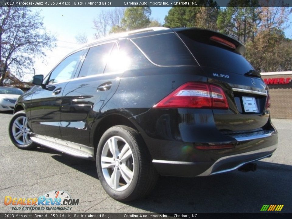 2013 Mercedes-Benz ML 350 4Matic Black / Almond Beige Photo #8