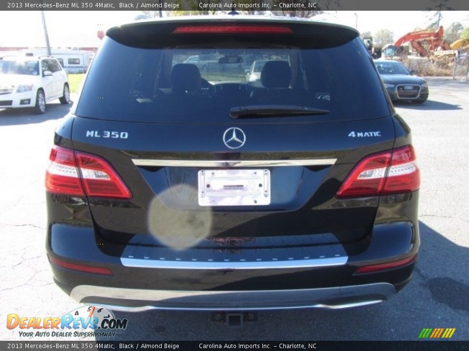 2013 Mercedes-Benz ML 350 4Matic Black / Almond Beige Photo #9