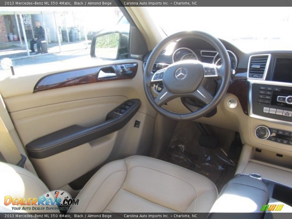 2013 Mercedes-Benz ML 350 4Matic Black / Almond Beige Photo #12