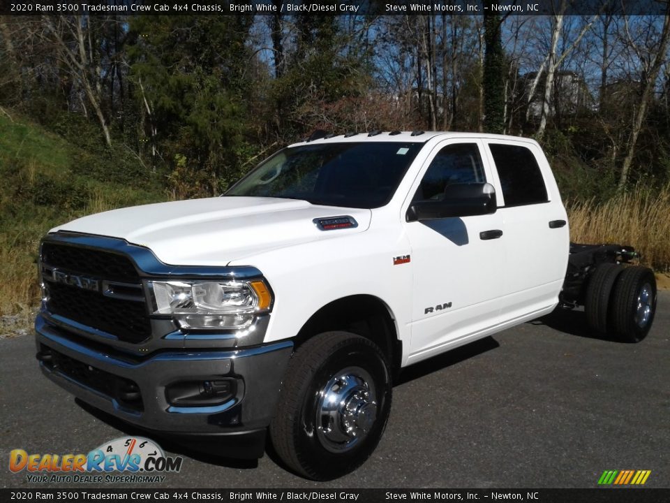 2020 Ram 3500 Tradesman Crew Cab 4x4 Chassis Bright White / Black/Diesel Gray Photo #2