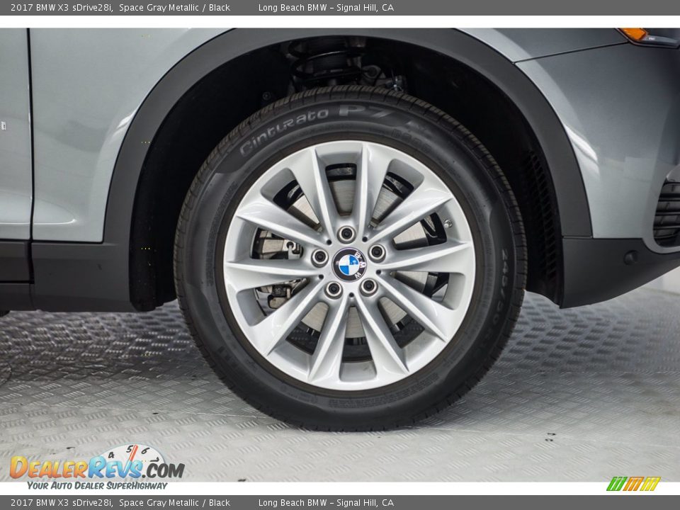 2017 BMW X3 sDrive28i Space Gray Metallic / Black Photo #8