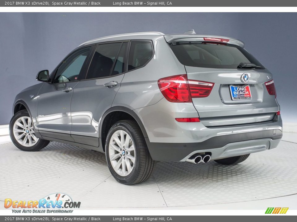 2017 BMW X3 sDrive28i Space Gray Metallic / Black Photo #10