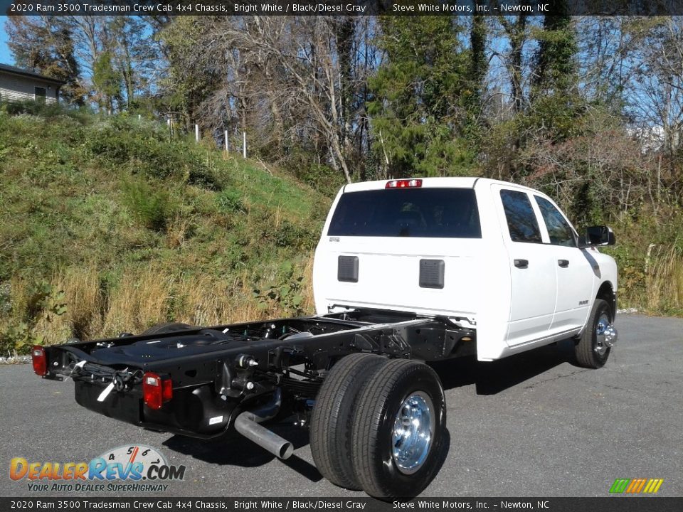 2020 Ram 3500 Tradesman Crew Cab 4x4 Chassis Bright White / Black/Diesel Gray Photo #6