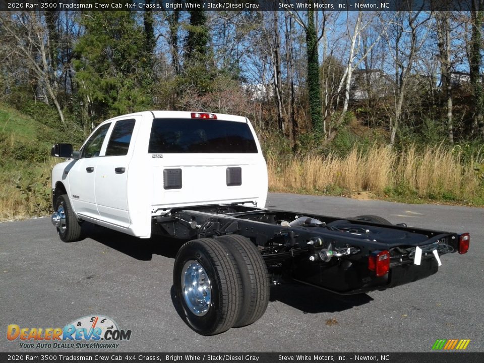 2020 Ram 3500 Tradesman Crew Cab 4x4 Chassis Bright White / Black/Diesel Gray Photo #8