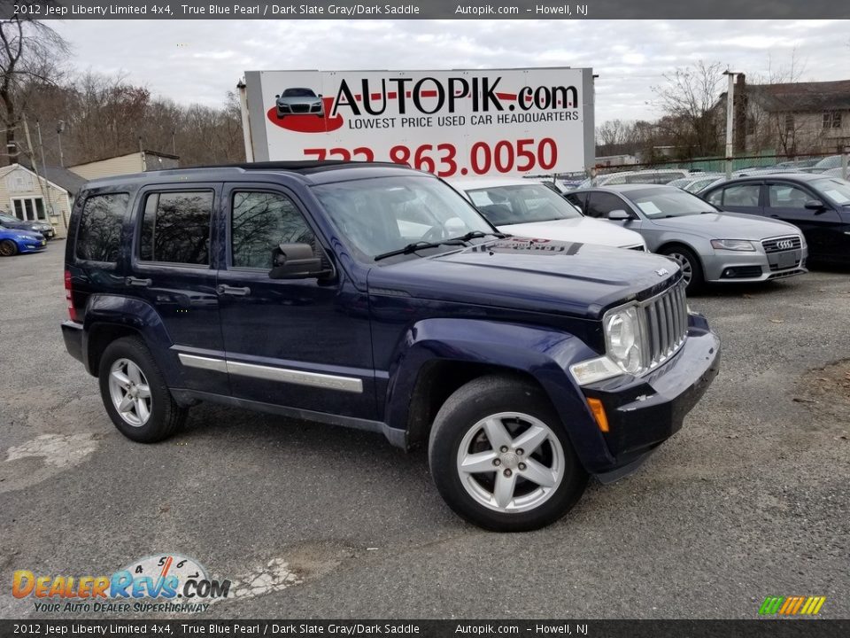 2012 Jeep Liberty Limited 4x4 True Blue Pearl / Dark Slate Gray/Dark Saddle Photo #1