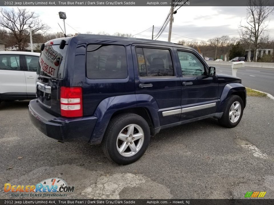 2012 Jeep Liberty Limited 4x4 True Blue Pearl / Dark Slate Gray/Dark Saddle Photo #3