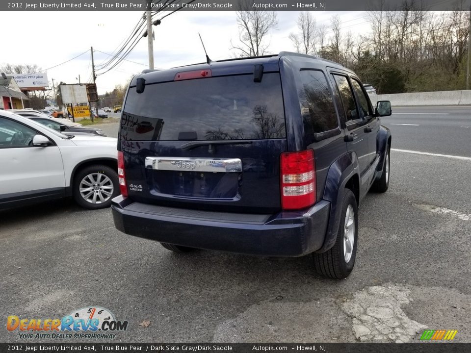 2012 Jeep Liberty Limited 4x4 True Blue Pearl / Dark Slate Gray/Dark Saddle Photo #4