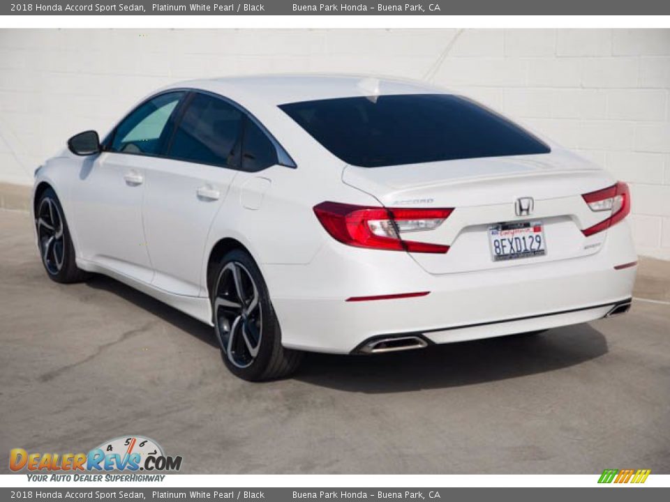 2018 Honda Accord Sport Sedan Platinum White Pearl / Black Photo #2
