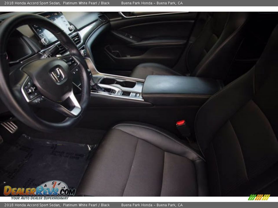 2018 Honda Accord Sport Sedan Platinum White Pearl / Black Photo #3