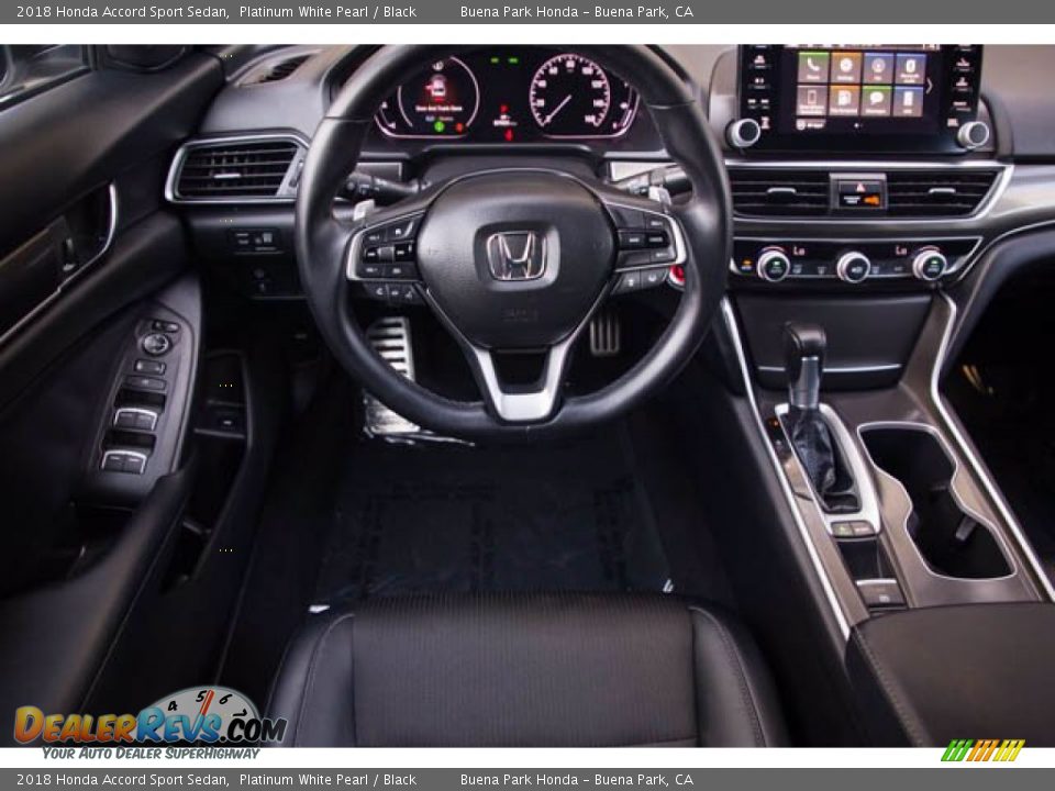 2018 Honda Accord Sport Sedan Platinum White Pearl / Black Photo #5