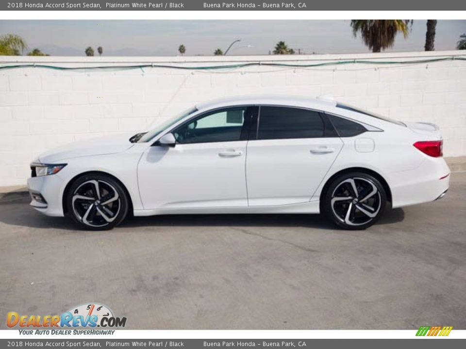 2018 Honda Accord Sport Sedan Platinum White Pearl / Black Photo #8