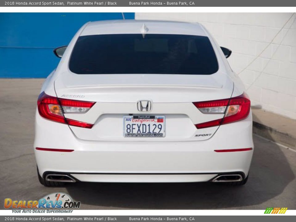 2018 Honda Accord Sport Sedan Platinum White Pearl / Black Photo #9