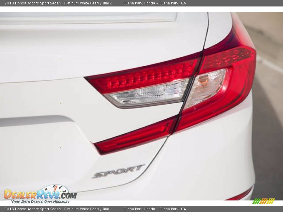 2018 Honda Accord Sport Sedan Platinum White Pearl / Black Photo #11