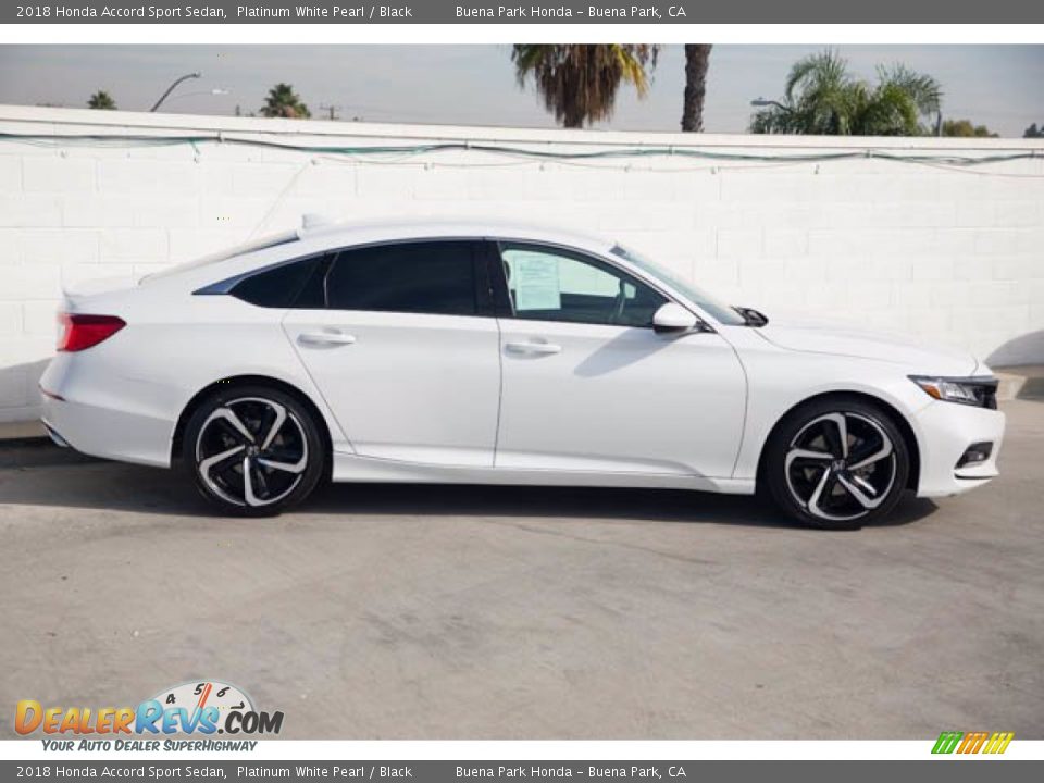 2018 Honda Accord Sport Sedan Platinum White Pearl / Black Photo #12
