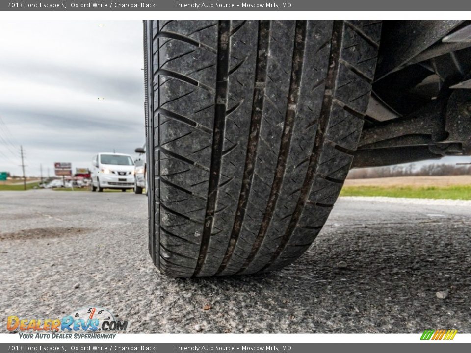 2013 Ford Escape S Oxford White / Charcoal Black Photo #12