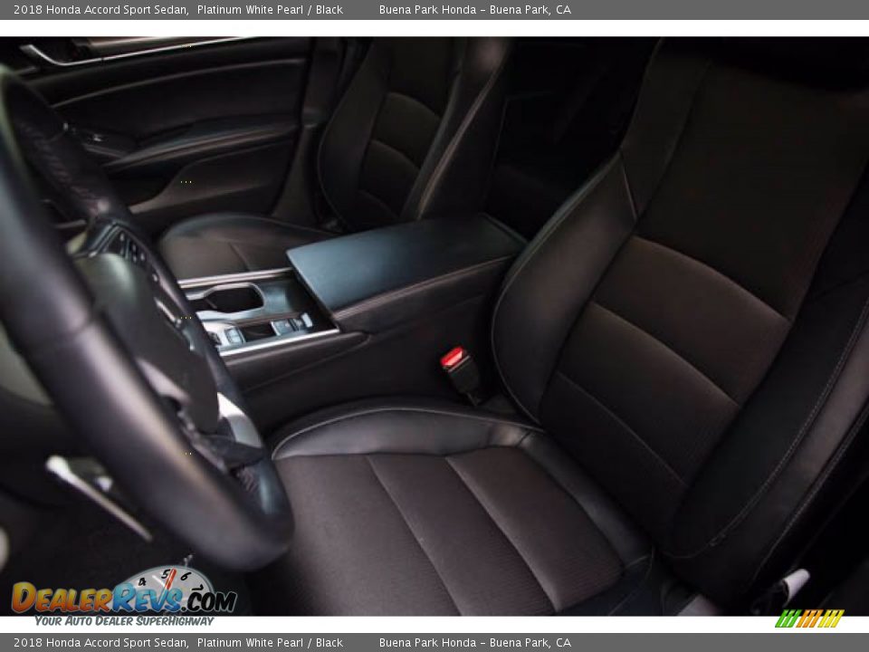 2018 Honda Accord Sport Sedan Platinum White Pearl / Black Photo #18