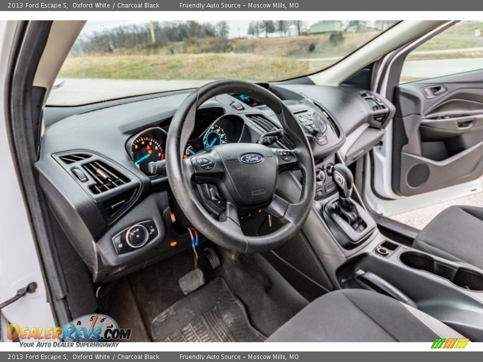2013 Ford Escape S Oxford White / Charcoal Black Photo #19