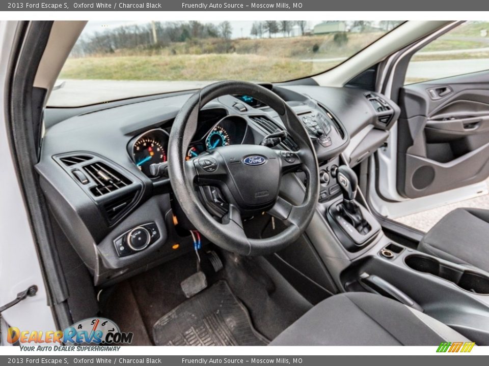 2013 Ford Escape S Oxford White / Charcoal Black Photo #19