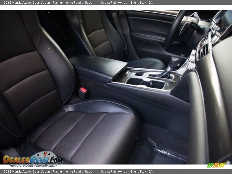 2018 Honda Accord Sport Sedan Platinum White Pearl / Black Photo #24