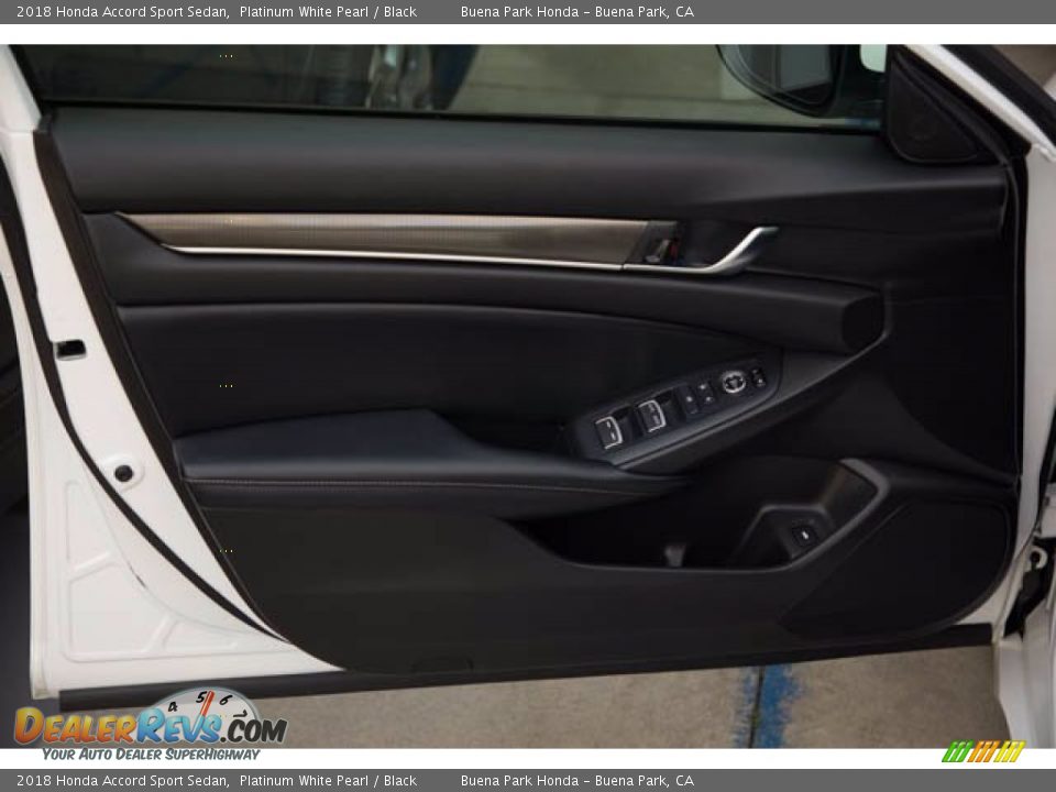 2018 Honda Accord Sport Sedan Platinum White Pearl / Black Photo #28