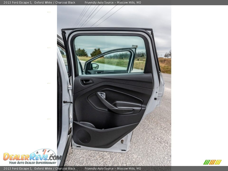 2013 Ford Escape S Oxford White / Charcoal Black Photo #25