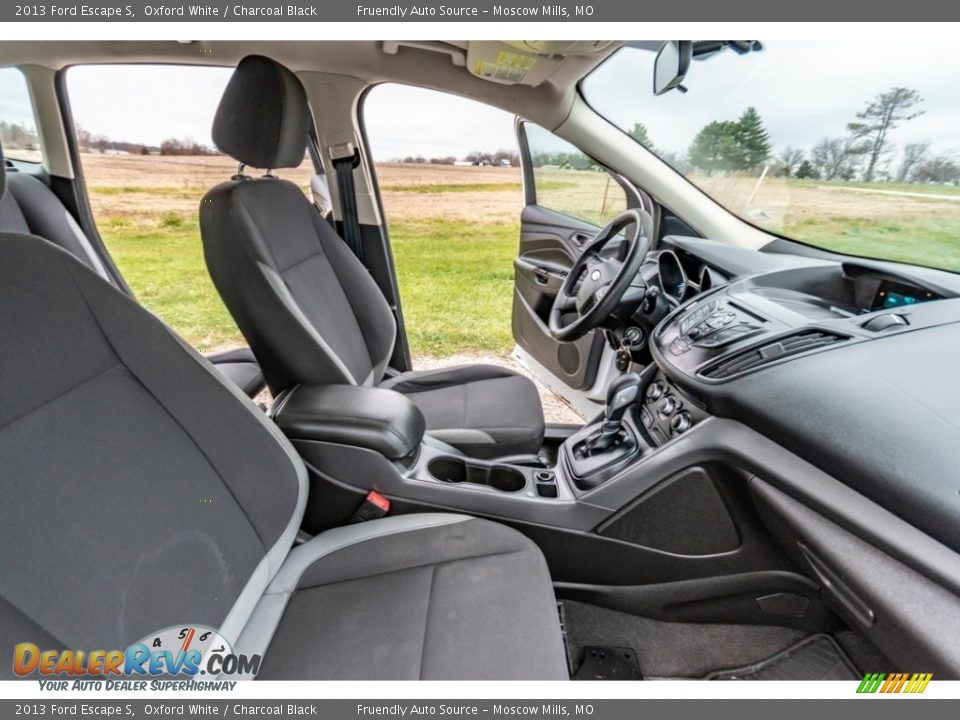 2013 Ford Escape S Oxford White / Charcoal Black Photo #28