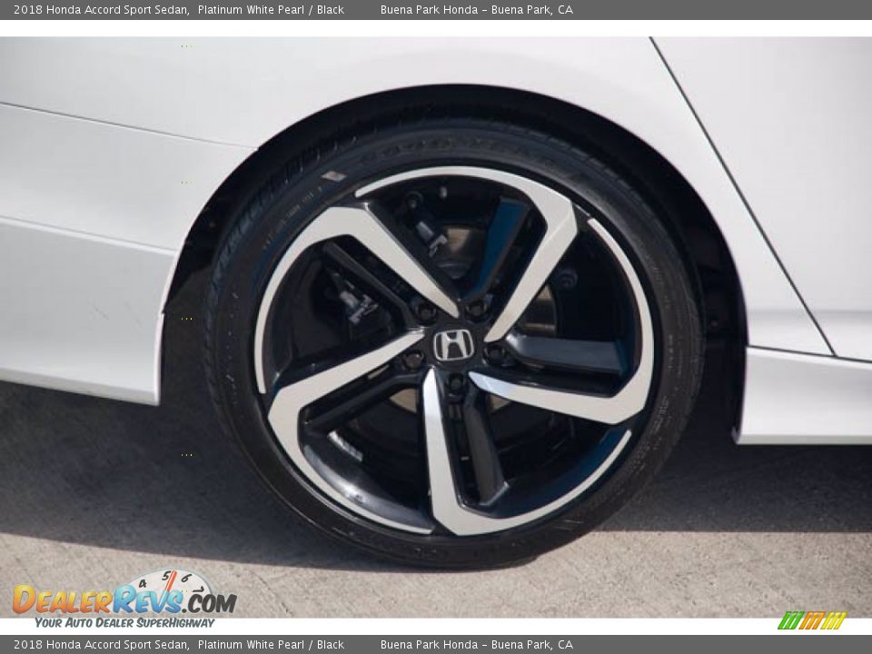 2018 Honda Accord Sport Sedan Platinum White Pearl / Black Photo #34