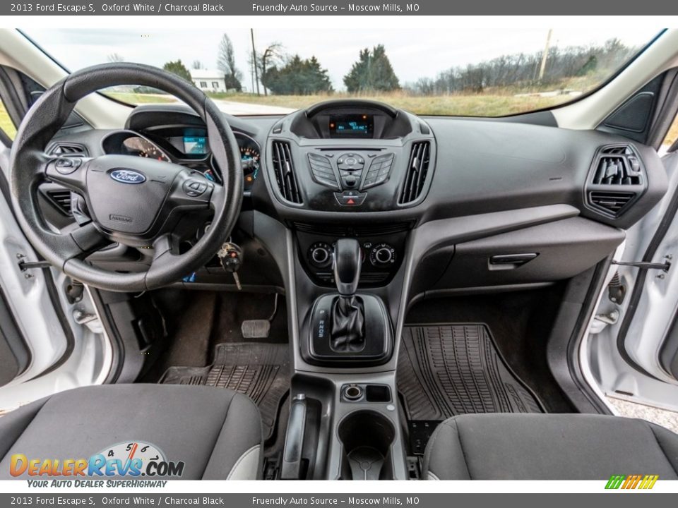 2013 Ford Escape S Oxford White / Charcoal Black Photo #30