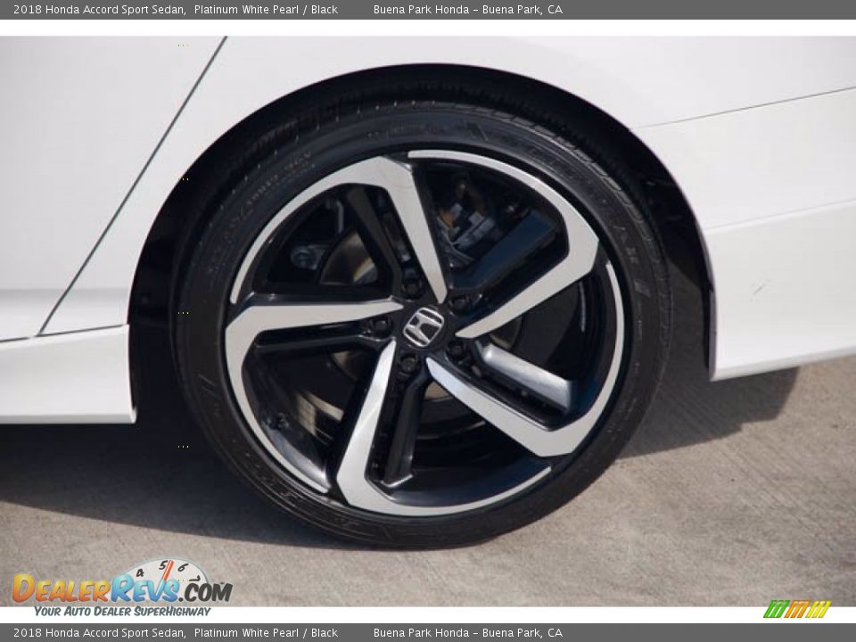 2018 Honda Accord Sport Sedan Platinum White Pearl / Black Photo #36