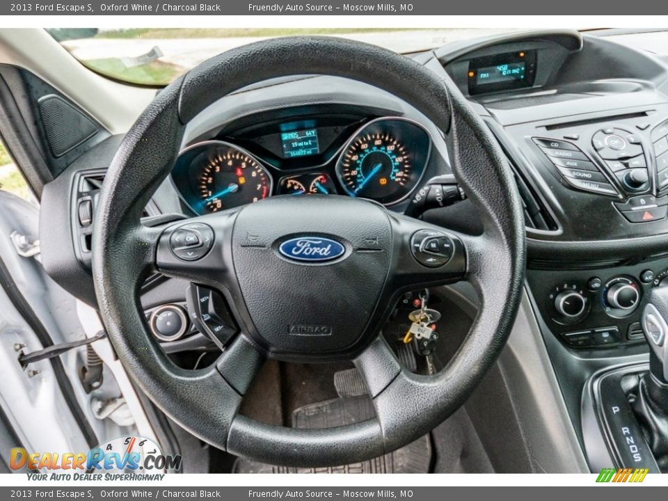 2013 Ford Escape S Oxford White / Charcoal Black Photo #32