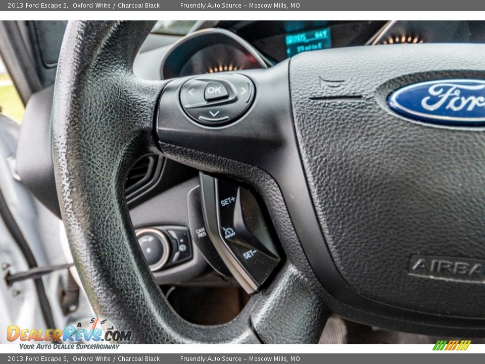 2013 Ford Escape S Oxford White / Charcoal Black Photo #33