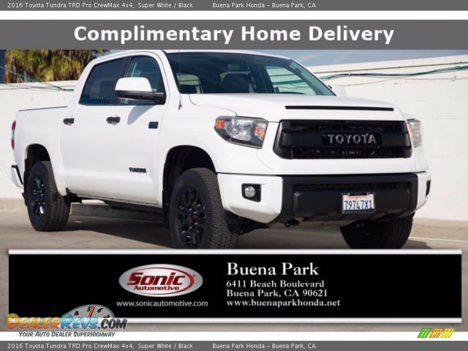 2016 Toyota Tundra TRD Pro CrewMax 4x4 Super White / Black Photo #1