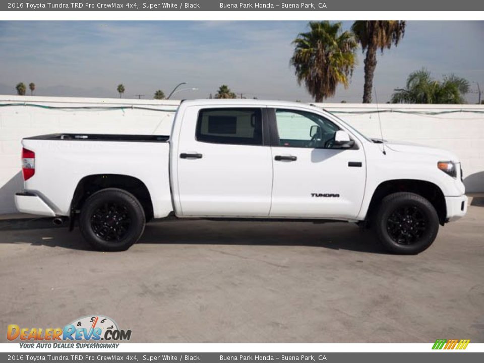 2016 Toyota Tundra TRD Pro CrewMax 4x4 Super White / Black Photo #14